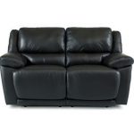 Delray Black Leather Reclining Loveseat from Gardner-White Furniture