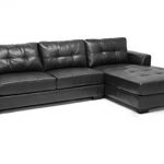 Baxton Studio Ids070Lt-Sec-Rfc Dobson Leather Modern Sectional Sofa, 114.5L  x