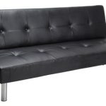 MAINSTAYS Faux Leather Sofa Bed - Black - image 1 of 1