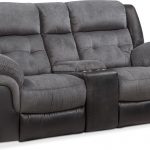 Tacoma Manual Reclining Loveseat with Console - Black