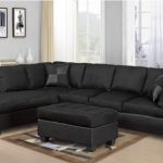 Master Furniture Black sectional sofa. 2328