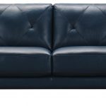 Peacock Blue Leather Sofa