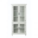 Home Decorators Collection Martin Ivory Glass Door Bookcase-2528700310 -  The Home Depot