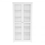 Home Decorators Collection Oxford White Glass Door Bookcase