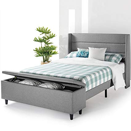 Amazon.com: Mellow Modern Upholstered Platform Beds with Headboard