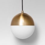Glass Globe Pendant Ceiling Light Brass - Project 62™ : Target