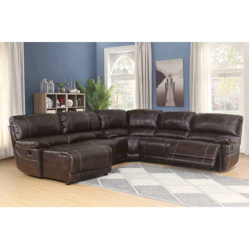 Shop Abbyson Cooper 6-piece Dark Brown Sectional Sofa - On Sale - Free  Shipping Today - Overstock - 10555939