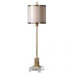 Uttermost Villena Brush Brass One-Light Buffet Lamp