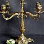 Brass Candelabra - Brass Candle Holder /Antique Candelabra / Wedding  Candelabra /Christmas Candle holder/ Five Armed Candlestick Holder