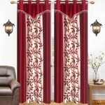 Ville Style 214 cm (7 ft) Polyester Door Curtain (Pack Of 2)