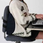 PrimeTrendz TM Lumbar Cushion - Black Color, this Lumbar Support Office  Chair Back Cushion Helps
