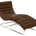 Oviedo Leather Chaise Lounge, Vintage Cigar