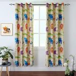 BGment Kids Blackout Curtains - Grommet Thermal Insulated Room Darkening  Printed Animal Zoo Patterns Nursery and