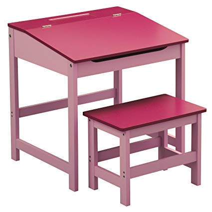 Amazon.com: Premier Housewares Children's Desk And Stool Set - Pink
