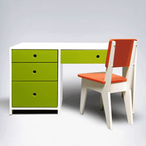 red-and-green-children-desk-by-ducduc | Kids Desk | Pinterest