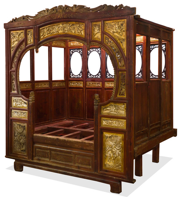 Chinese Traditional Gu-Fei Canopy Day Bed - Asian - Daybeds - by China  Furniture and Arts
