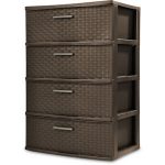 Image is loading Clothes-Storage-Organizer-Dresser-4-Drawer-Cabinet-Box-