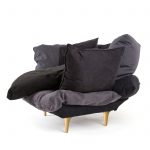 Comfy Armchair, Charcoal Grey-34782