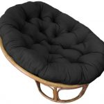 Cotton Craft - Papasan - Black - Overstuffed Chair Cushion - Sink into our  Really Thick