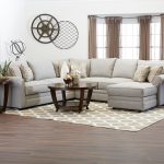 Comfy Casual Sectional Sofa with RAF Chaise by Klaussner