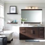 Contemporary bathroom vanity by Homecrest Cabinetry