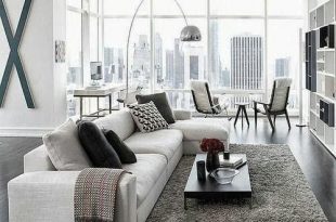 Gorgeous Modern Living Room Design | Contemporary Furniture ❤  Traveller Location #bilevelhomeinteriordecorating