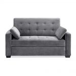Serta Augustus Microfiber Convertible Sofa, Queen Size Bed in  Grey-SA-AGS-PQS2-U5-CY - The Home Depot