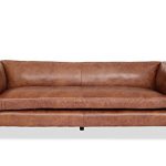 Edloe Finch Modern Leather Sofa - Mid Century Modern Couch - Top Grain  Brazilian Leather -