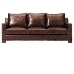 Garrison Brown Leather Sofa