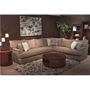 Shambala Contemporary L-Shaped Sectional Sofa | Rotmans | Sectional Sofas