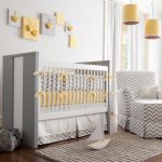 Gray and Yellow Zig Zag 3-Piece Crib Bedding Set