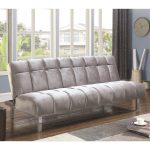 Coaster Sofa Beds and Futons Contemporary Sofa Bed with Channeled Design