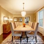 Dining room with area rug