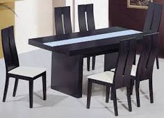 Image result for square dining table designs Kitchen Chairs, Contemporary  Dining Room Sets, Midcentury