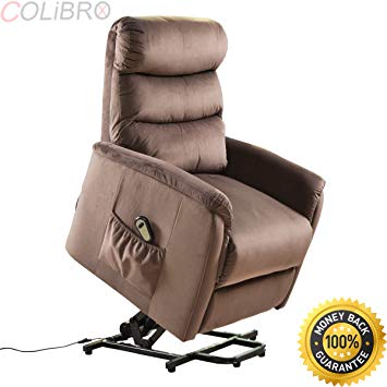 COLIBROX--Electric Lift Chair Recliner Reclining Chair Remote Living Room  Furniture New. lift