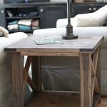 DIY Rustic X Side Table
