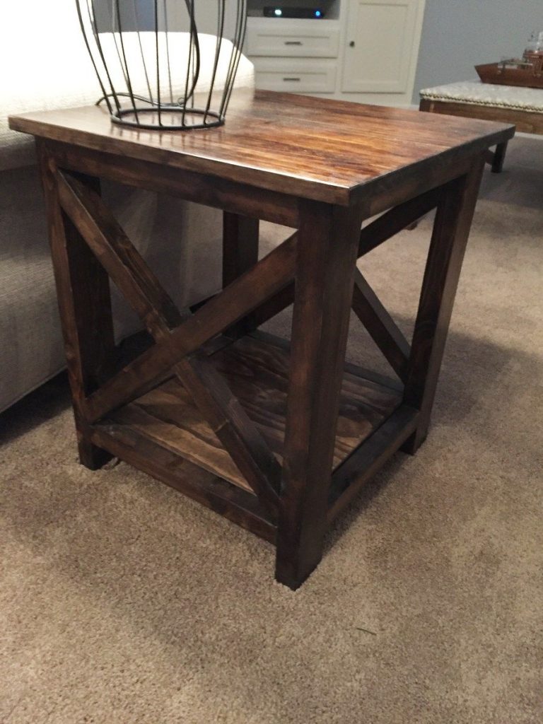 Here’s an idea for simple end tables that you can make yourself for