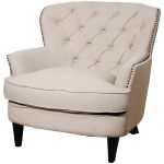 Emma Tufted-Fabric Armchair - Transitional - Armchairs And Accent Chairs -  by New Pacific Direct Inc.