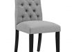 MODWAY Duchess Light Gray Fabric Dining Chair-EEI-2231-LGR - The Home Depot