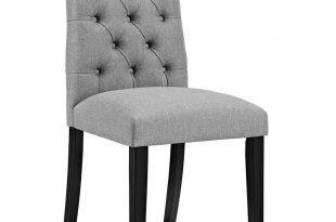 MODWAY Duchess Light Gray Fabric Dining Chair-EEI-2231-LGR - The Home Depot