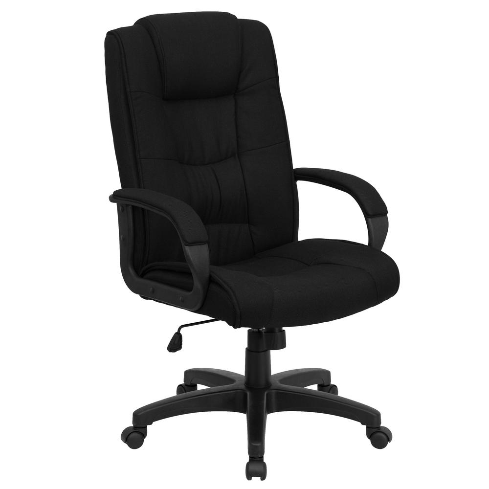 Flash Furniture High Back Black Fabric Executive Swivel Office Chair-GO5301BBK  - The Home Depot