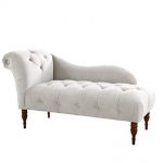Amazon.com: Skyline Furniture Tufted Fainting Sofa, Velvet White