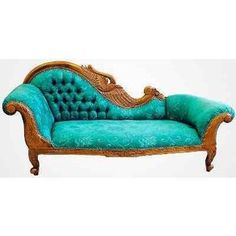 Turquoise Victorian fainting couch. Victorian Sofa, Victorian Furniture,  Turquoise Couch, Turquoise Furniture