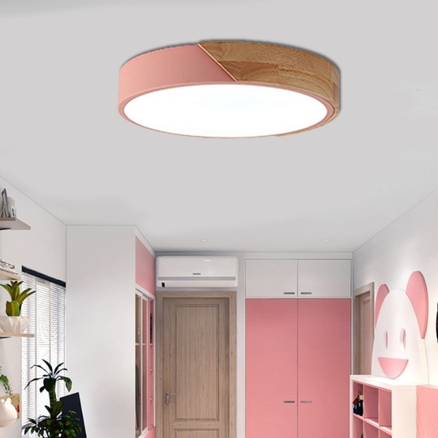 LuKLoy LED Flush Mount Ceiling Lights, Dimmable Modern Colorful Thin