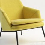 yellow armchair 3D. Free