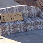 Free Sofa in Driveway