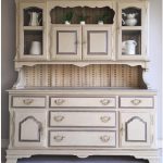Farmhouse Furniture Painted Furniture China Cabinet Upcycled Furniture  French Country Farmhouse Hutch Vintage Furniture Chalk