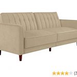 Amazon.com: DHP Ivana Vintage Tufted Upholestered Futon Sofa Bed