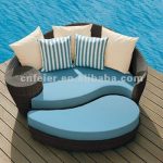 Outdoor Patio Lawn Sunbed Garden Lounger!Round Loungers