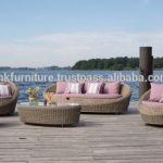 Modern Style Design Garden Sofa Set- PVC Rattan Garden Sofa - Rattan Outdoor  Furniture -